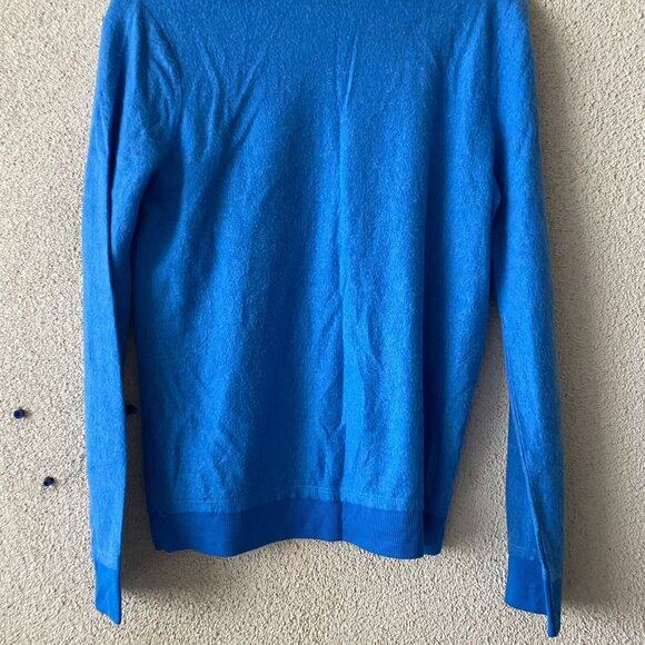 Chaser Revolve Womens Sweatshirt Blue Fuzzy I Heart Vacation Love Pullover Small - Picture 10 of 11